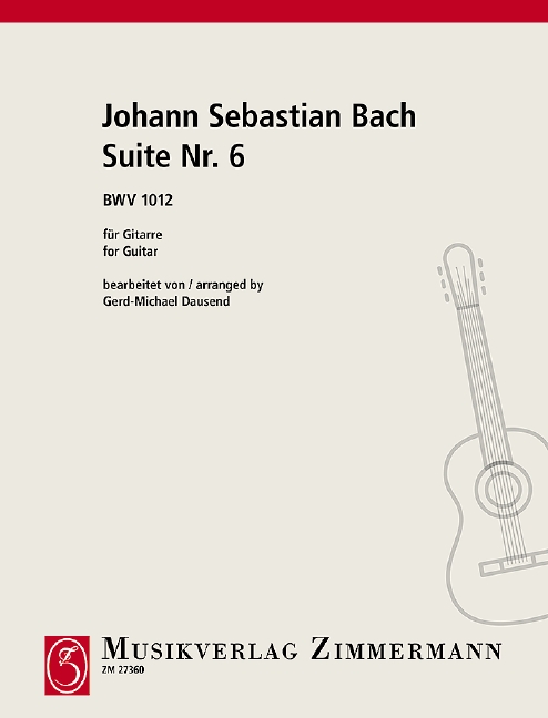 Six Suites BWV 1012, No. 6, for guitar