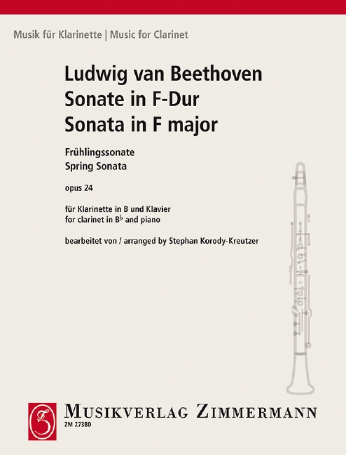 Sonata in F major (Spring Sonata) op. 24, for clarinet and piano