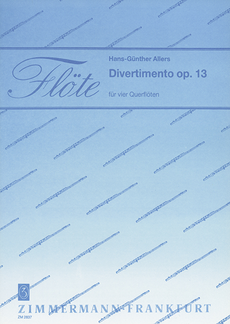 Divertimento op. 13, for 4 flutes, Score and parts