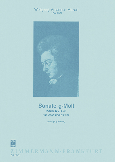 Sonata G minor, after KV 478, for oboe and piano