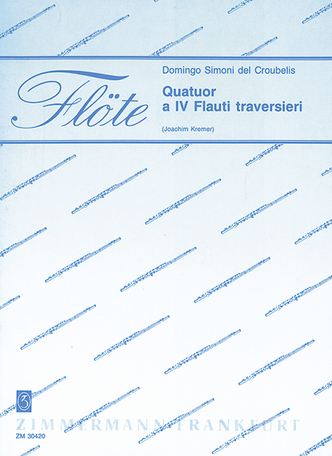 Quatuor a IV Flauti traversieri, Score and parts