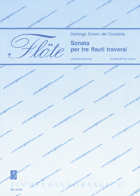 Sonata, for 3 flutes, Score and parts