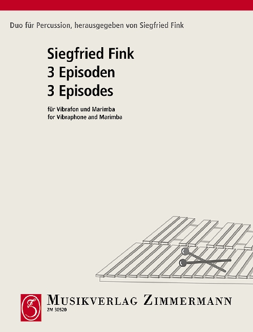 3 Episodes, for vibraphone and marimba, Performing score