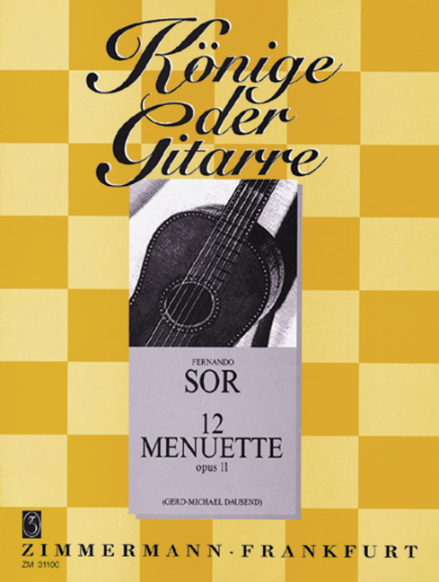 12 Menuets op. 11, for guitar