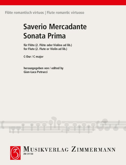 Sonata Prima C major, for flute (2. flute or violin ad libitum)
