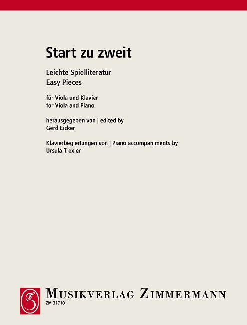 Start zu zweit, Easy pieces, for viola and piano