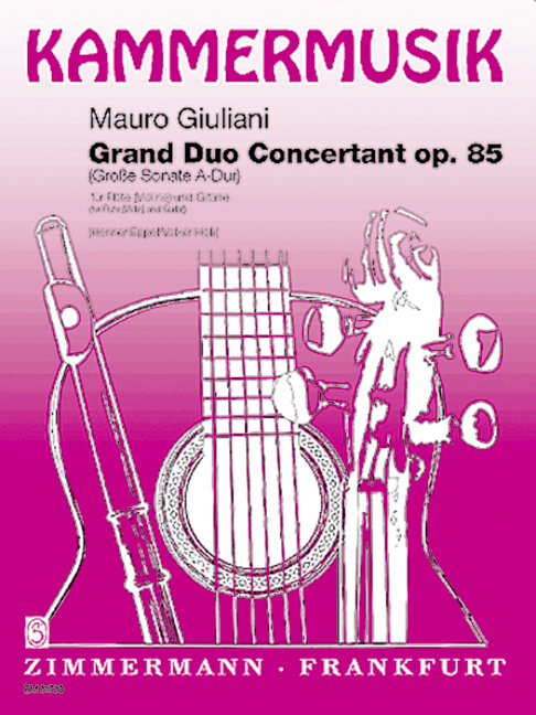Grand Duo Concertant (Grand sonata A major) op. 85, for flute (violin) and guitar