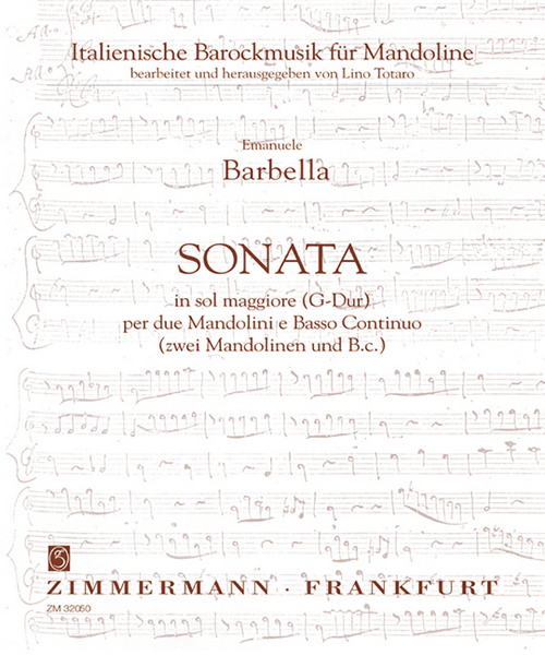 Sonata in sol maggiore (G major), for 2 mandolines and basso continuo