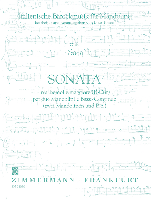 Sonata in si bemolle (B-Dur), for 2 mandolines and basso continuo