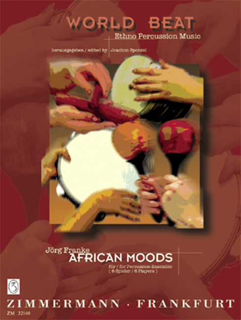 African Moods, for percussion-ensemble (6 player), Score and parts