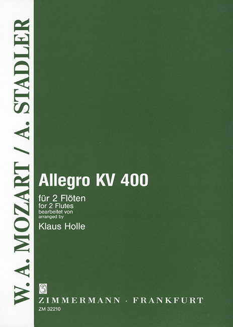 Allegro KV 400, for 2 flutes