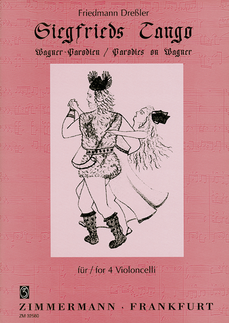 Siegfried's Tango, for 4 cellos, Score and parts