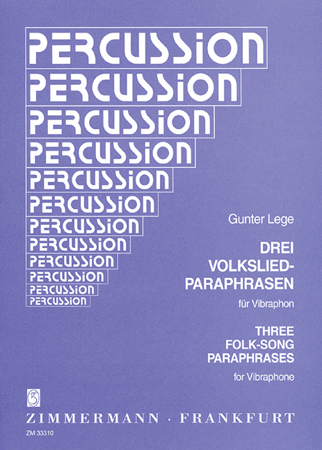 Three Folk Song Paraphrases, for vibraphone