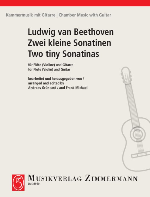 Two Short Sonatinas (A major, G major), (originally for piano in G major, F major), for flute (violin) and guitar