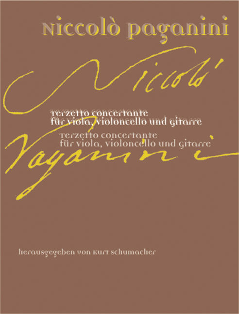 Terzetto concertante, for viola, cello and guitar, Score and parts