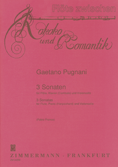 3 Sonatas, for flute, piano (harpsichord) and cello