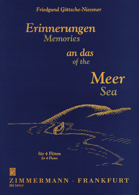 Memories of the Sea, for 4 flutes, Score and parts
