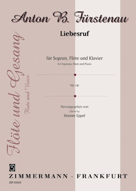 Liebesruf (Love Call) op. 141, for soprano, flute and piano, Score and parts