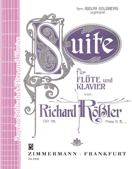 Suite op. 16, for flute and piano