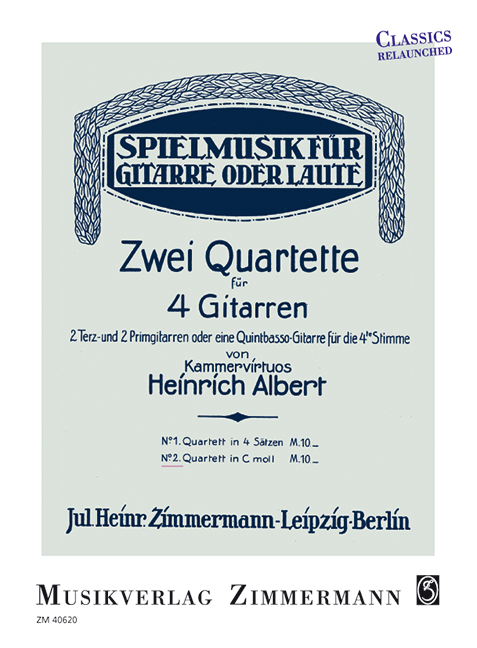 Quartett No. 2 in C Minor, for 4 guitars, Set of parts