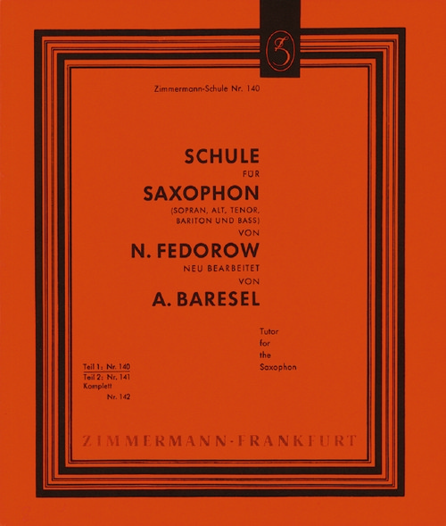 Tutor for the Saxophon Part 1