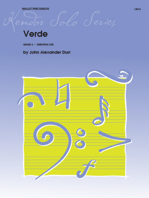 Verde, for marimba, Separate edition