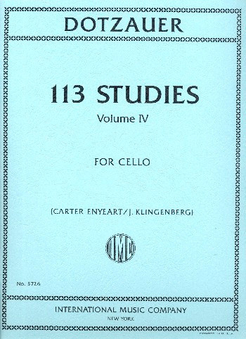 113 Studies Volume IV, for cello