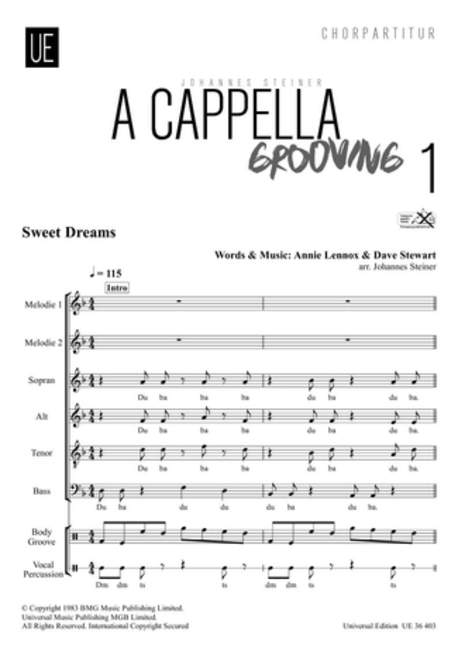 A Cappella Grooving Vol. 1, for mixed choir (SATB) a cappella, Choral score