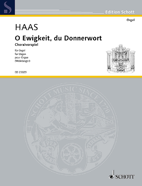 O Ewigkeit, du Donnerwort, Choralvorspiel für Orgel