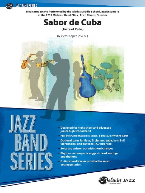Sabor de Cuba, Taste of Cuba, for big band, Score and parts
