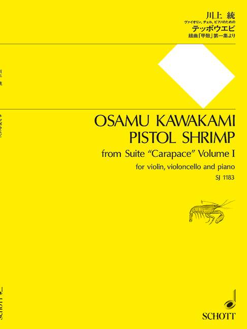 Pistol Shrimp, from Suite Carapace Volume I, for violin, cello and piano, Score and parts
