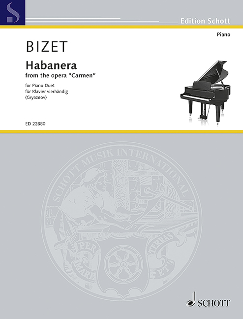 Habanera, from the opera "Carmen", for piano (4 Hands)