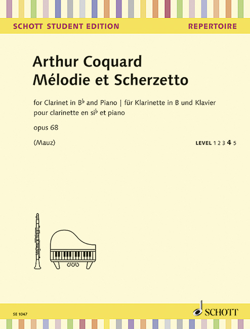 Mélodie et Scherzetto op. 68, for Clarinet in Bb and Piano
