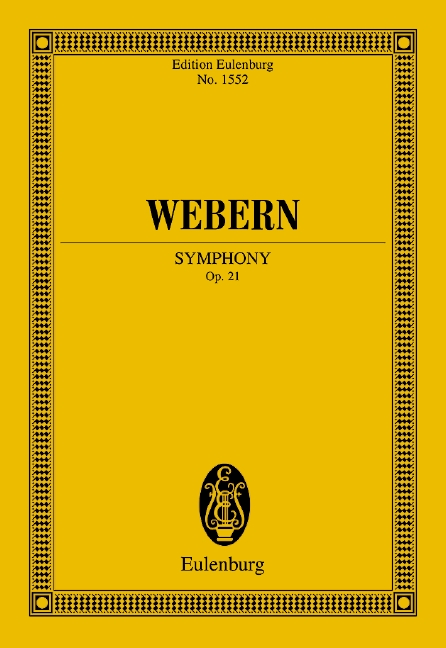 Symphony op. 21, for orchestra, Study score