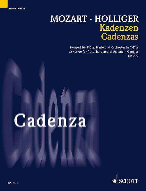 Cadenzas KV 299 Vol. 15, Concerto for flute, harp and orchestra in C major, for flute and harp, Separate edition