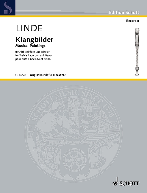 Musical Paintings, for treble recorder and piano