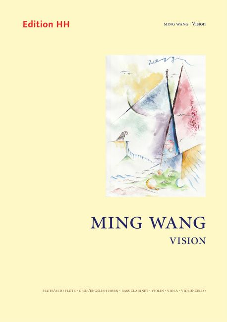 Vision, for flute, oboe, bassclarinet, violin, viola, cello, Score and parts