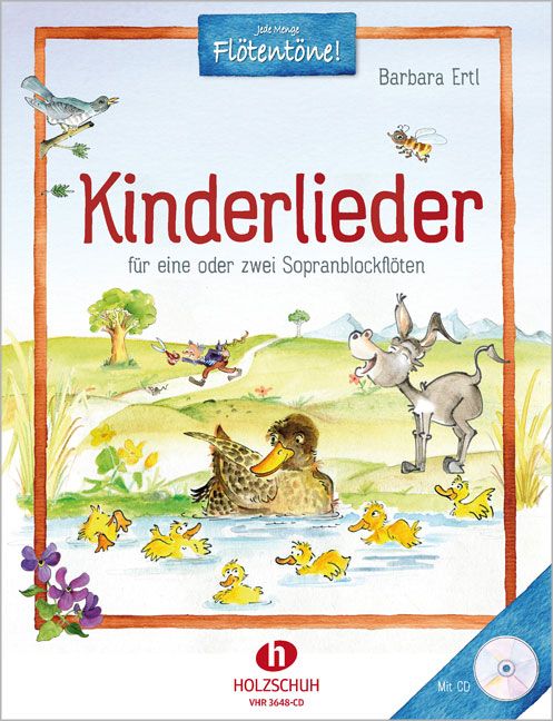 Kinderlieder, for 1-2 sopranorecorders (+CD)