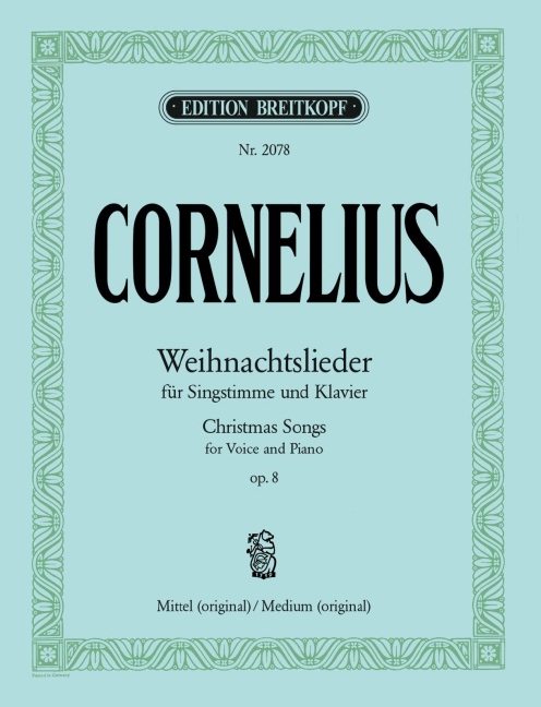 Weihnachtslieder op. 8, I, for Low Voice and Piano