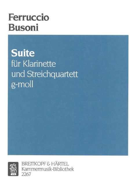 Suite g-moll Busoni-Verz. 176, for piano