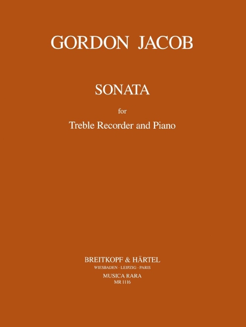 Sonata for Treble Recorder and Piano