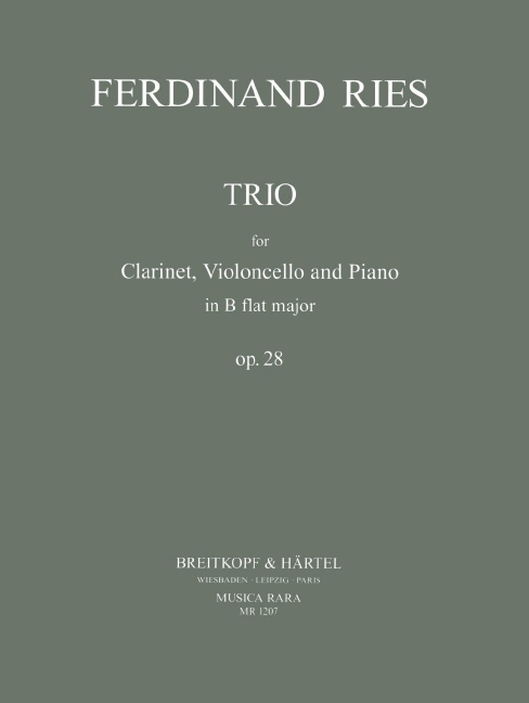 Trio B-dur op. 28, for Clarinet, Violoncello and Piano