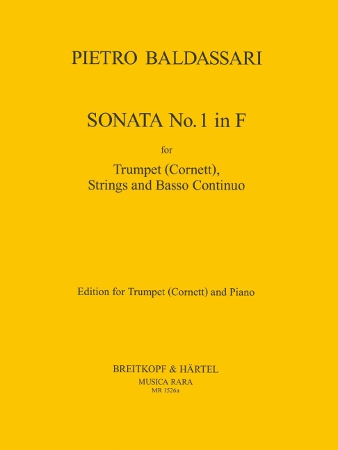 Sonata Nr. 1 in F, for trumpet, strings and basso continuo, Piano reduction