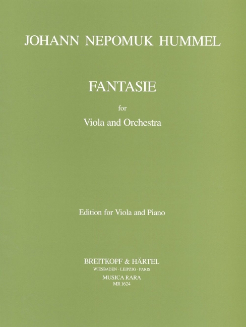 Fantasie g-moll, for Viola and Orchestra, Piano reduction