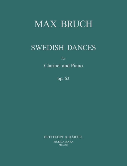 Schwedische Tänze op. 63, for clarinet and piano