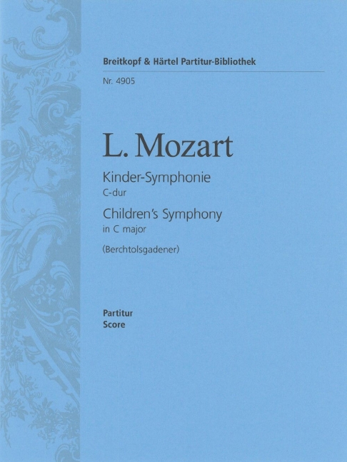 Toy Symphony in C major, Berchtolsgaden, Score