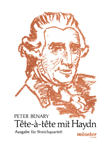 Tête à tête mit Haydn Hob.XVI/46, nach dem zweiten Satz der Klaviersonate, for string quartet, Score and parts