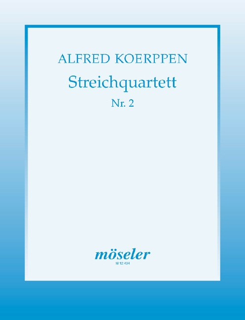 String quartet no 2, Score and parts