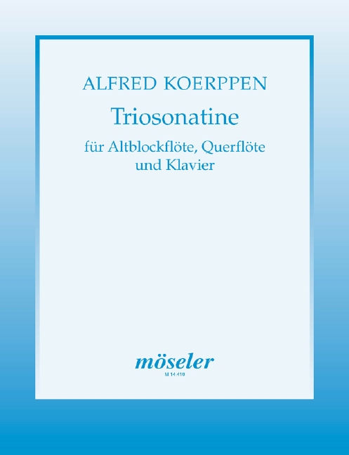 Trio sonatina, for treble recorder, flute and piano, Score and parts