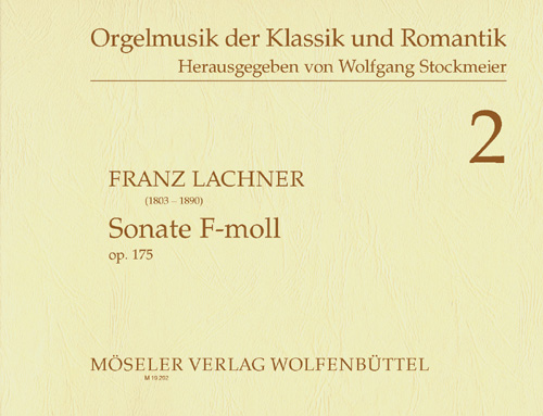 Sonata F minor op. 175, for organ